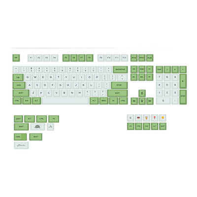 Matcha PBT XDA Keycap Set for mechanical keyboards
