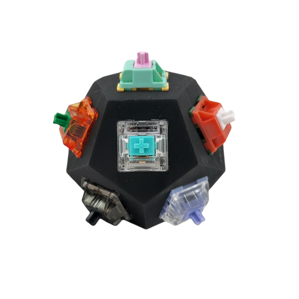 dodecagon mechanical keyboard switch switches fidget toy cube tester