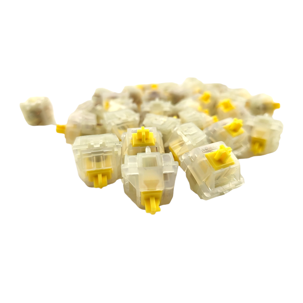 gateron g-pro milky yellow linear switch switches lubed
