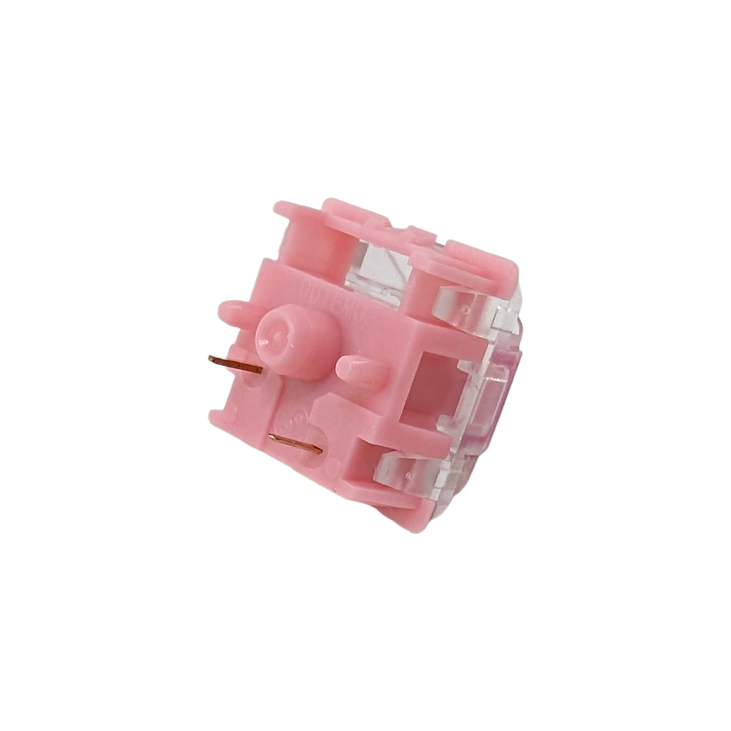 gazzew boba gum bobagum pink silent linear switches RGB