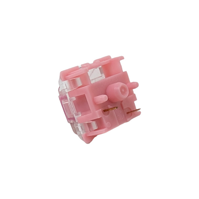 gazzew boba gum bobagum pink silent linear switches RGB