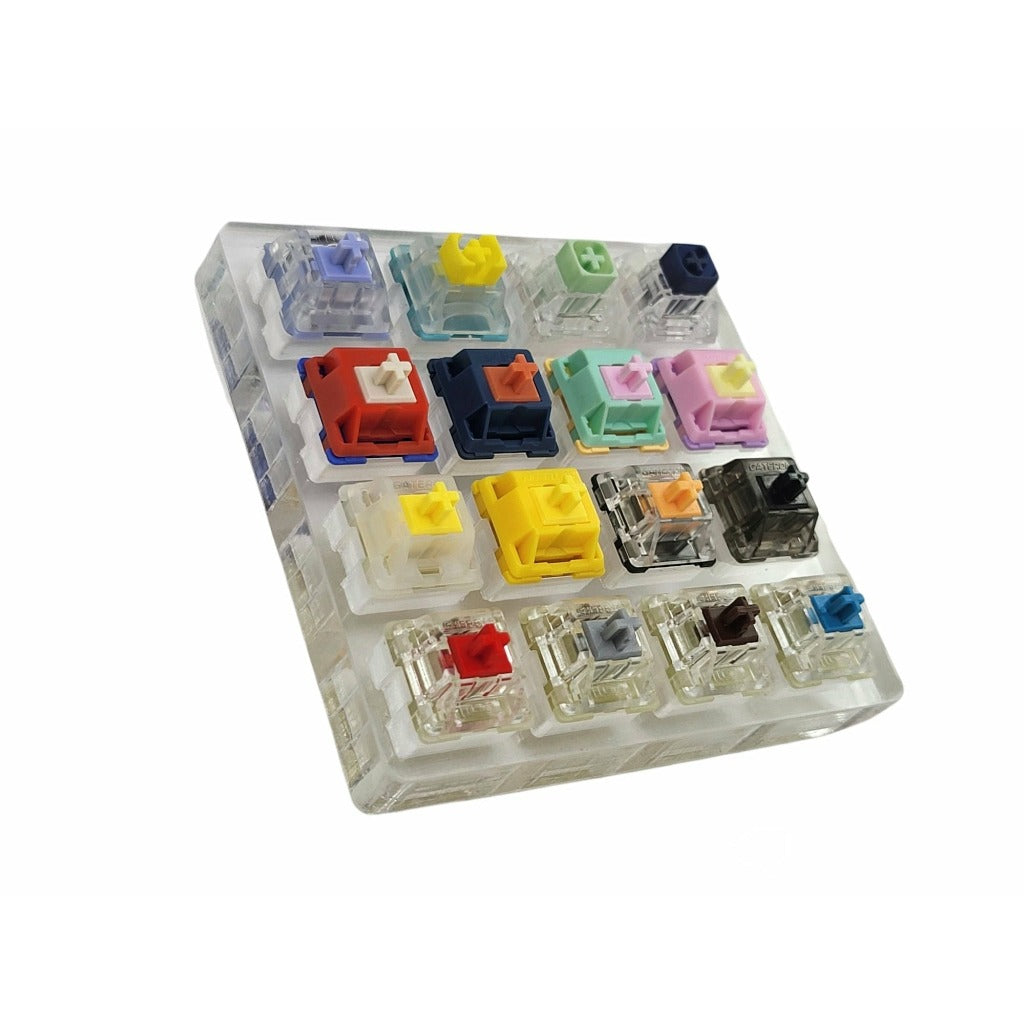 Custom Mechanical Switch Tester (4, 6, 9 or 16 switches + acrylic base)