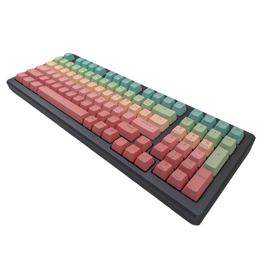 mechanical keyboard rainbow color keycap set