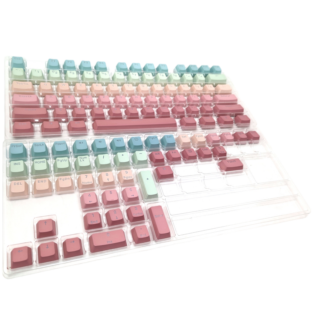 mechanical keyboard rainbow color keycap set