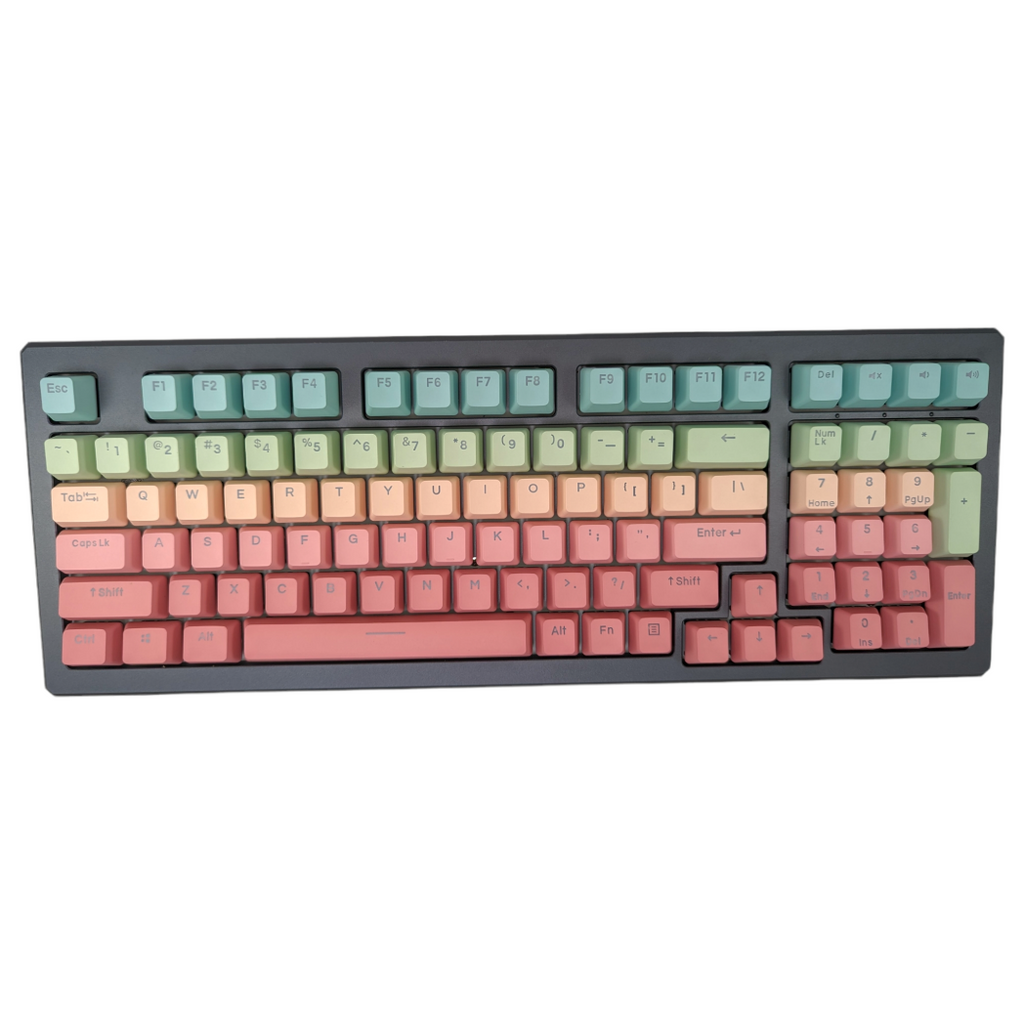 mechanical keyboard rainbow color keycap set