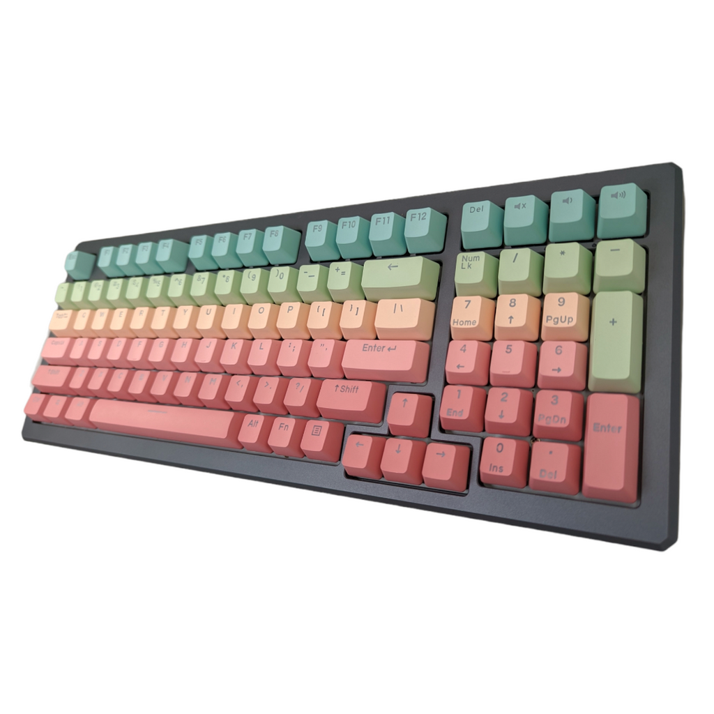 mechanical keyboard rainbow color keycap set